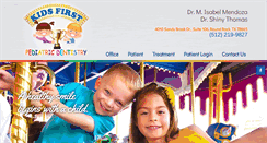 Desktop Screenshot of mykidsfirstdentist.com