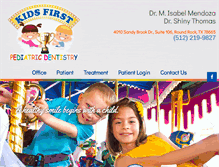 Tablet Screenshot of mykidsfirstdentist.com